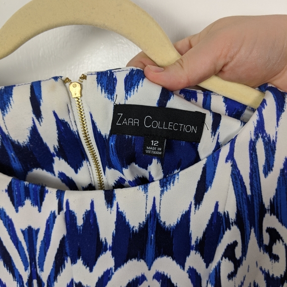 Zarr Collection Scuba Fit and Flare Dress Size 12 - Picture 4 of 6